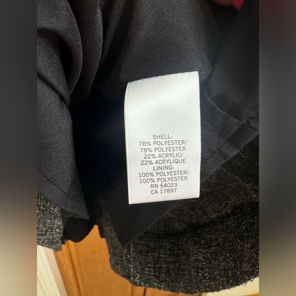 Banana Republic Charcoal Grey Tweed Size 4 Petite Dress - Picture 4 of 10